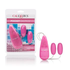 Pocket Exotics Vibrating Double Pink Passion Bullets - Pink