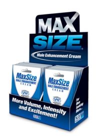 Max Size Gel Topical - 24 Packets Display