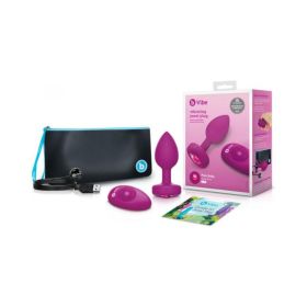 B-vibe Vibrating Jewels - Remote Control - Rechargeable - Pink Ruby (s/m)