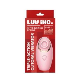 Luv Inc Tv11 Triple-action Clitoral Vibrator Pink