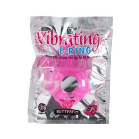 Powerbullet Vibrating Cockring Butterfly Pink