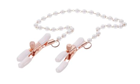 Peaches N Creame Pearl Nipple Clamps - Pink