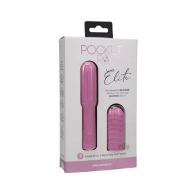 Pocket Rocket Elite Rechargeable Bullet With Removable Sleeve Pink