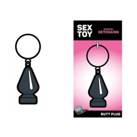 Sex Toy Keychain Gray Butt Plug