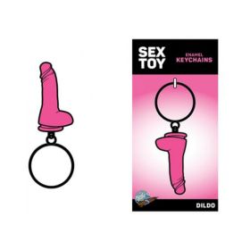 Sex Toy Keychain Pink Dildo