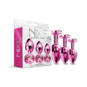 Nixie Metal Butt Plugtrainerset 3-piece Pink Metallic