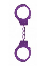 Ouch Beginners Handcuffs Metal Purple