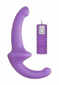 Ouch Vibrating Silicone Strapless Strap On Purple