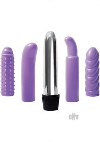 Evolved Multi Sleeve Vibrator Kit Purple