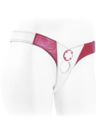 Connoisseur Nurse Single Strap Harness White And Red