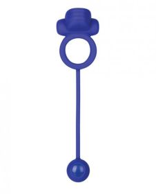 Dual Rockin Rim Enhancer Purple Vibrating Cock Ring