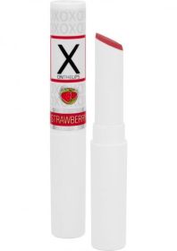 X On The Lips Buzzing Lip Balm With Pheromones Sizzling Strawberry .75 Ounce