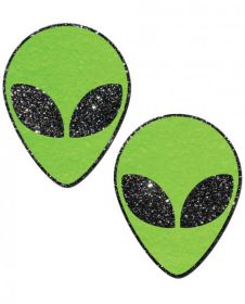 Green Glitter Alien Pasties O/S