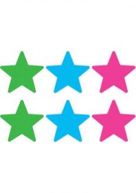 Peekaboos Neon Stars Value Pack Of 3 O/S