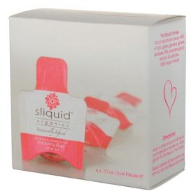 Sliquid Organics Stimulating O Gel Lube Cube 12 .17oz Packs