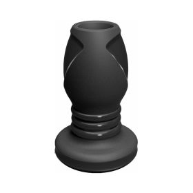 Platinum Silicone The Stretch Silicone Anal Plug Medium - Black