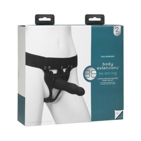 Body Extensions Be Daring Hollow Slim Dong Strap On Set Black