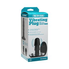 Vac-U-Lock Vibrating Plug with Wireless Remote