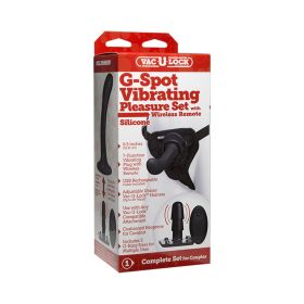 Vac-u-lock G-spot Pleasure Set Vibrating Black