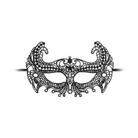 Ouch! Empress Black Lace Mask  - Black