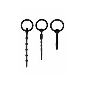 Ouch! Urethral Sounding Plug Set - Black