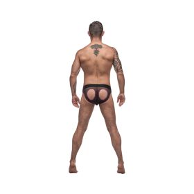 Male Power Airotic Mesh Butt Out Bikini Black Xlarge