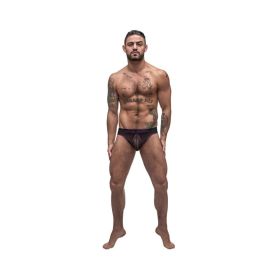 Male Power Airotic Mesh Enhancer Thong Black Sm