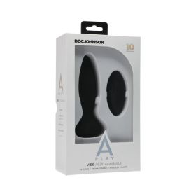 A Play Vibe Rechargeable Adventurous Anal Plug Remote Black