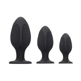 OuchDiamond Shape Butt Plug Set Black