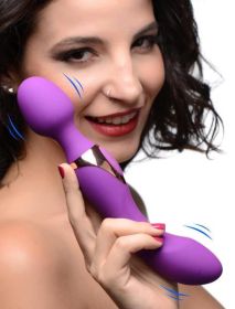 10x Dual Duchess 2-in-1 Silicone Massager - Purple