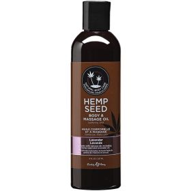 Earthly Body Hemp Seed Massage & Body Oil-Lavender 8oz