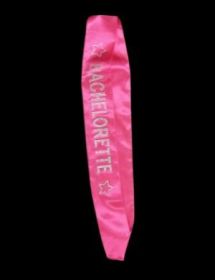 Bachelorette Sash with Crystals Black