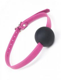 Joanna Angel Ball Gag Small Pink Black O/S