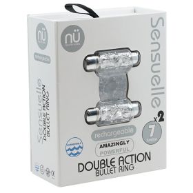 Sensuelle 7 Function Double Action C-Ring-Clear