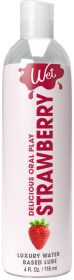 Wet Delicious Oral Play - Strawberry - Waterbased  Flavored Lubricant 4 Oz