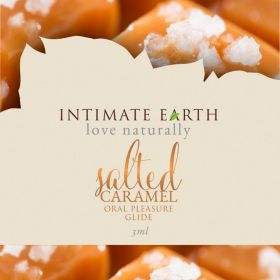 Intimate Earth Oral Pleasure Glide-Salted Caramel Foil 0.1oz