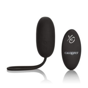 Silicone Remote Rechargeable Egg Vibrator Black