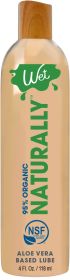 Wet 95% Organic Naturally - Aloe Based Lubricant 4 Oz