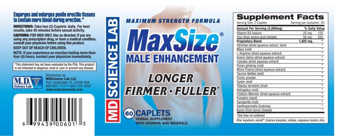 Max Size - 60 Count Bottle