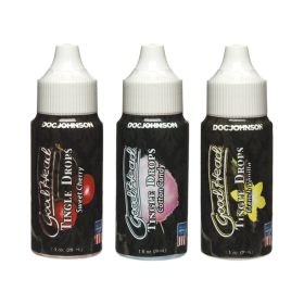 Goodhead Tingle Drops 3-pack French Vanilla, Cotton Candy, Sweet Cherry