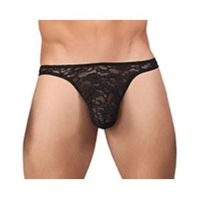 Bong Thong Stretch Lace Black Small/Medium