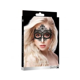 Ouch Queen Black Lace Mask Black O/S