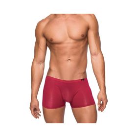 Seamless Sleek Shorts Sheer Pouch Wine Medium